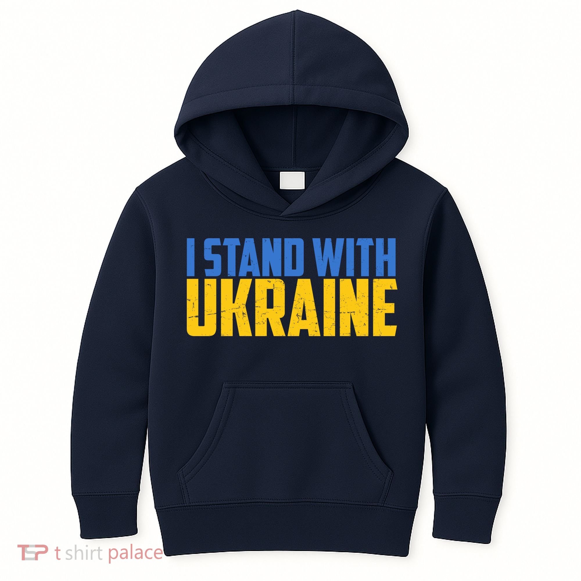I Stand With Ukraine Support Ukraine Kids Hoodie