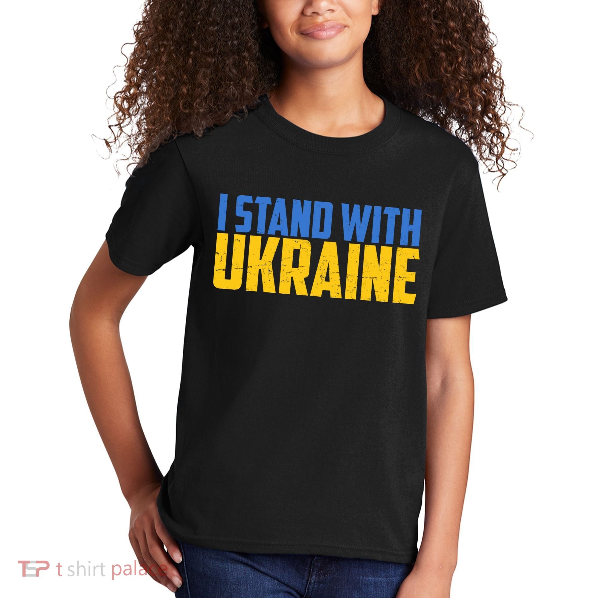 I Stand With Ukraine Support Ukraine Kids T-Shirt