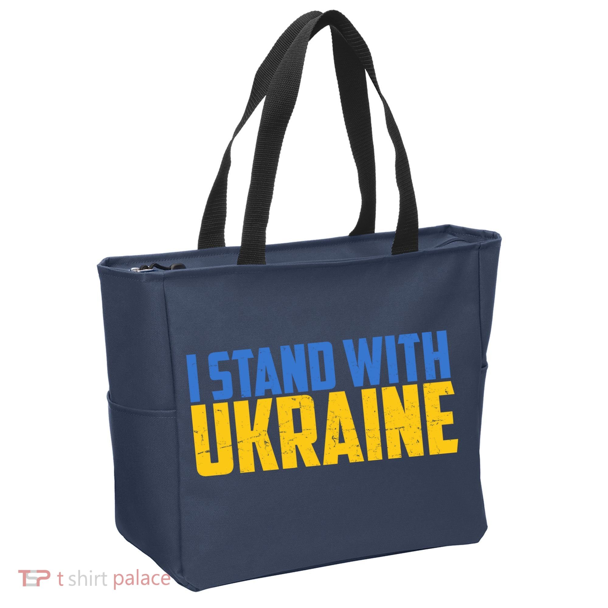 I Stand With Ukraine Support Ukraine Tote Bag