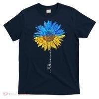 I Stand with Ukraine Ukraine Flag Sunflower Vintage T-Shirt thumb 0