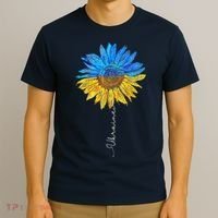 I Stand with Ukraine Ukraine Flag Sunflower Vintage T-Shirt thumb 3