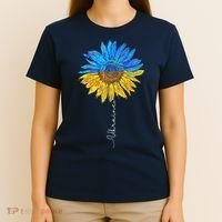 I Stand with Ukraine Ukraine Flag Sunflower Vintage T-Shirt thumb 4