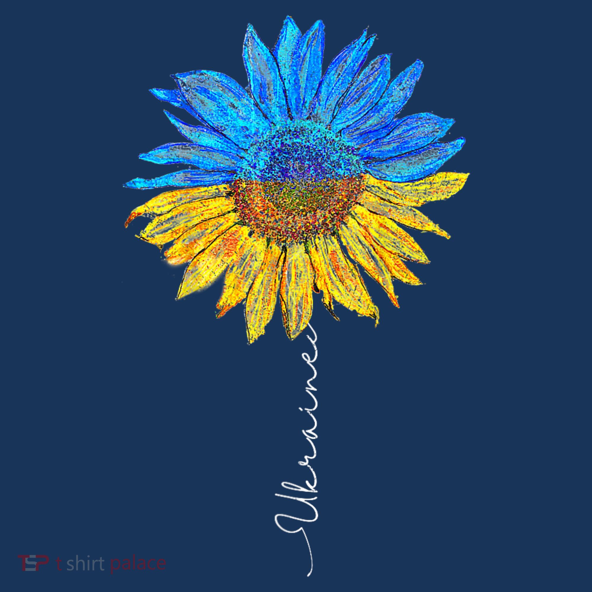 I Stand with Ukraine Ukraine Flag Sunflower Vintage T-Shirt