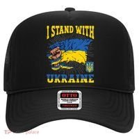 I Stand With Ukraine Ukrainian Fist Flag Meaningful Gift Hat thumb 0