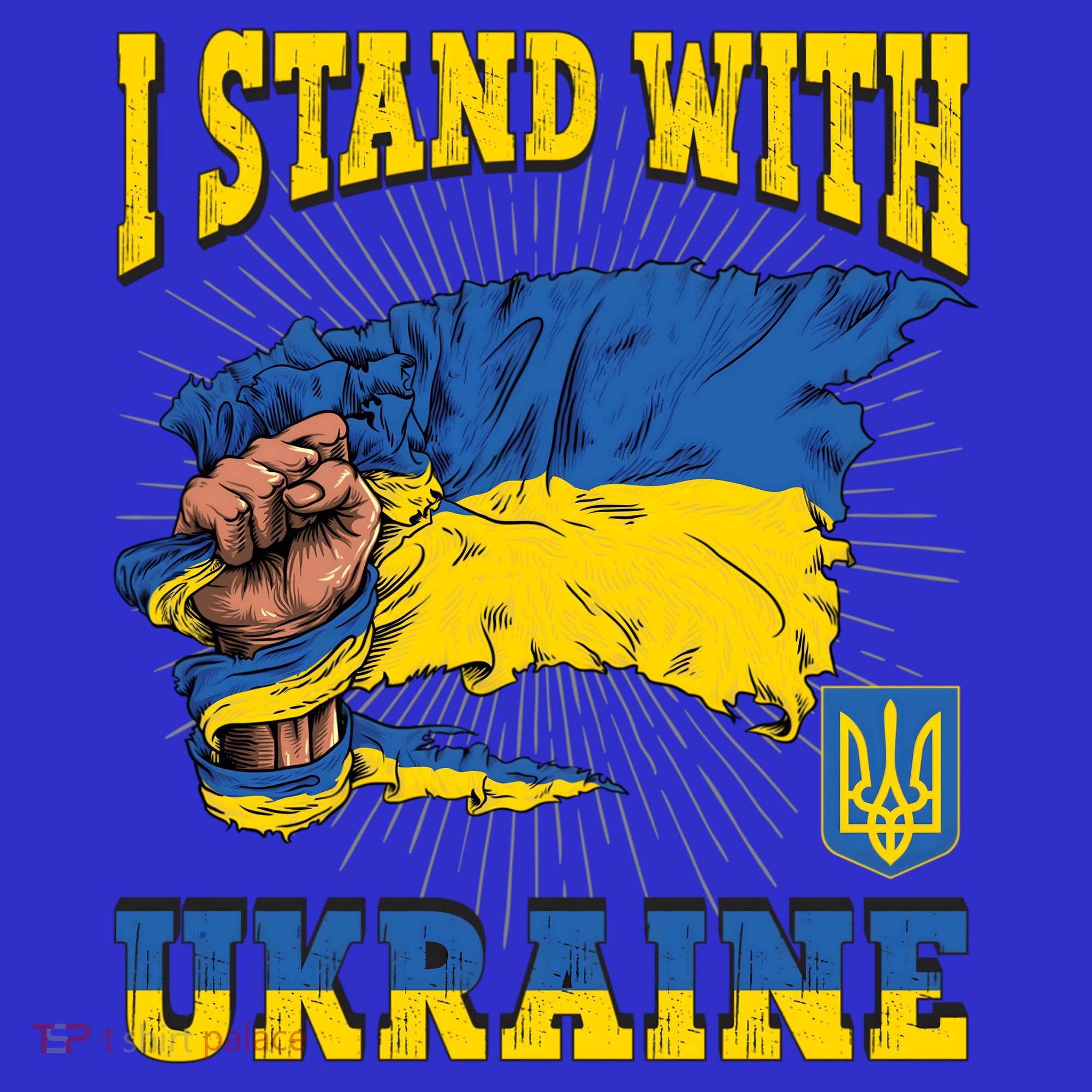 I Stand With Ukraine Ukrainian Fist Flag Meaningful Gift Women's Tank Top