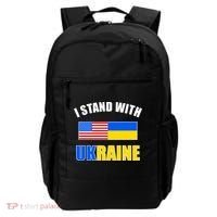 I Stand With Ukraine USA Support Flags United Backpack thumb 0
