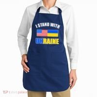I Stand With Ukraine USA Support Flags United Apron thumb 2