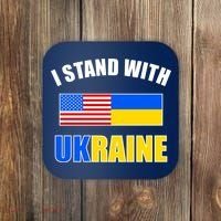 I Stand With Ukraine USA Support Flags United Coaster thumb 0