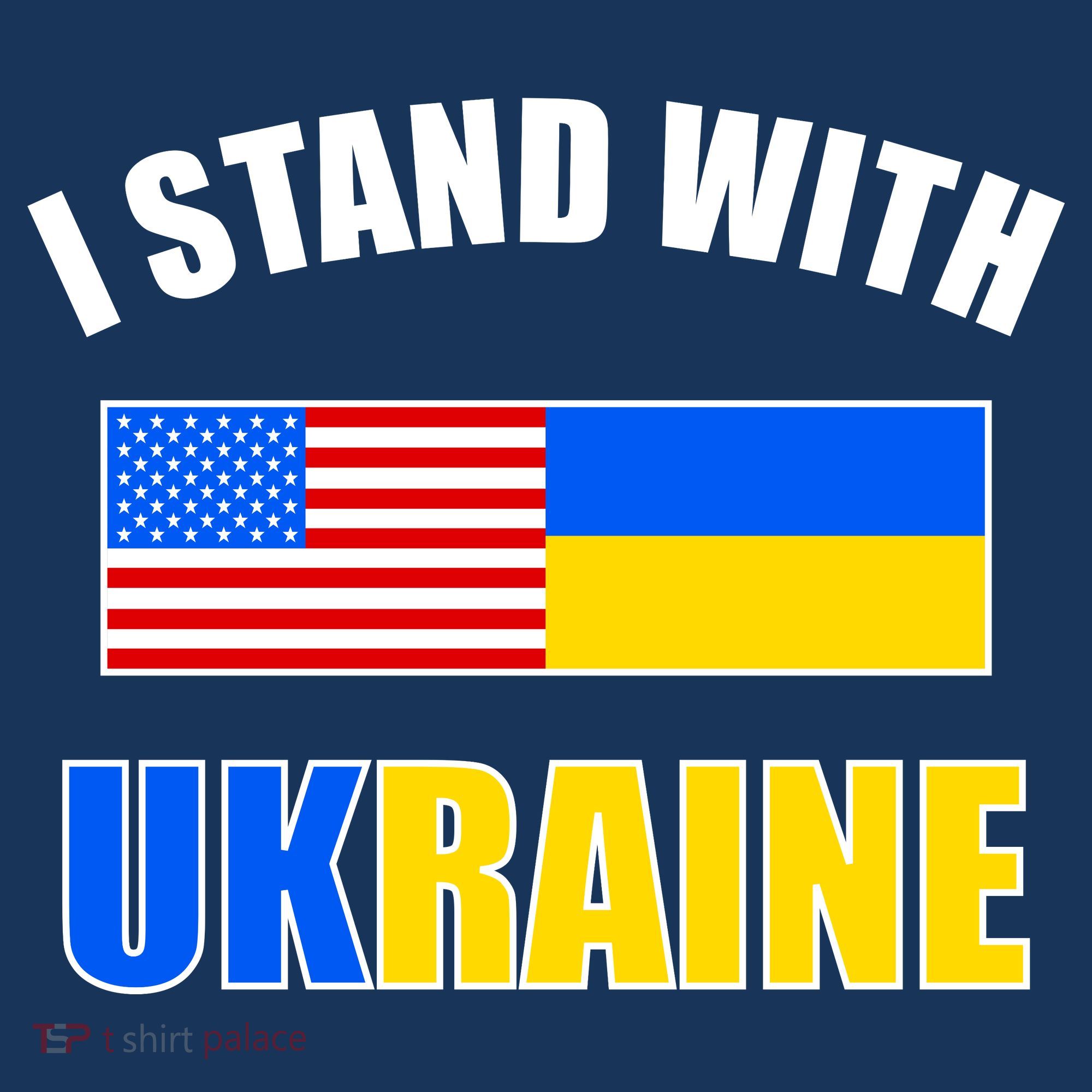 I Stand With Ukraine USA Support Flags United Women's Hoodie