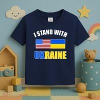 I Stand With Ukraine USA Support Flags United Toddler T-Shirt thumb 3