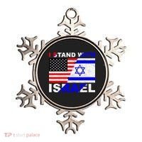I Stand With Israel Pray For Israel Us Israel Flag Ornament thumb 0