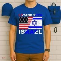 I Stand With Israel Pray For Israel Us Israel Flag T-Shirt thumb 6
