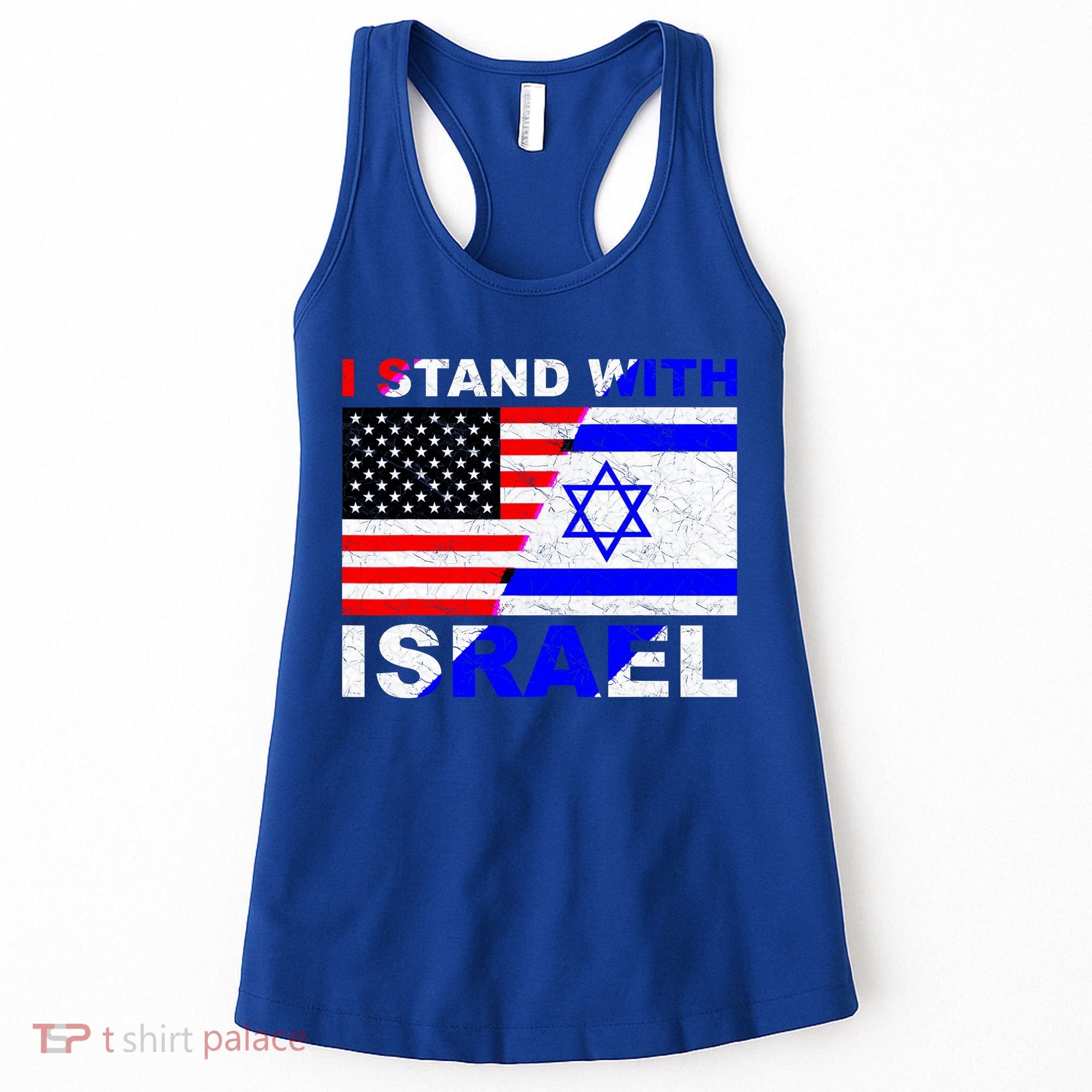 I Stand With Israel Pray For Israel Us Israel Flag Women's Tank Top