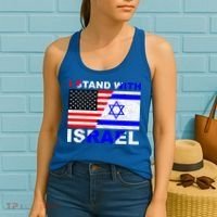 I Stand With Israel Pray For Israel Us Israel Flag Women's Tank Top thumb 2
