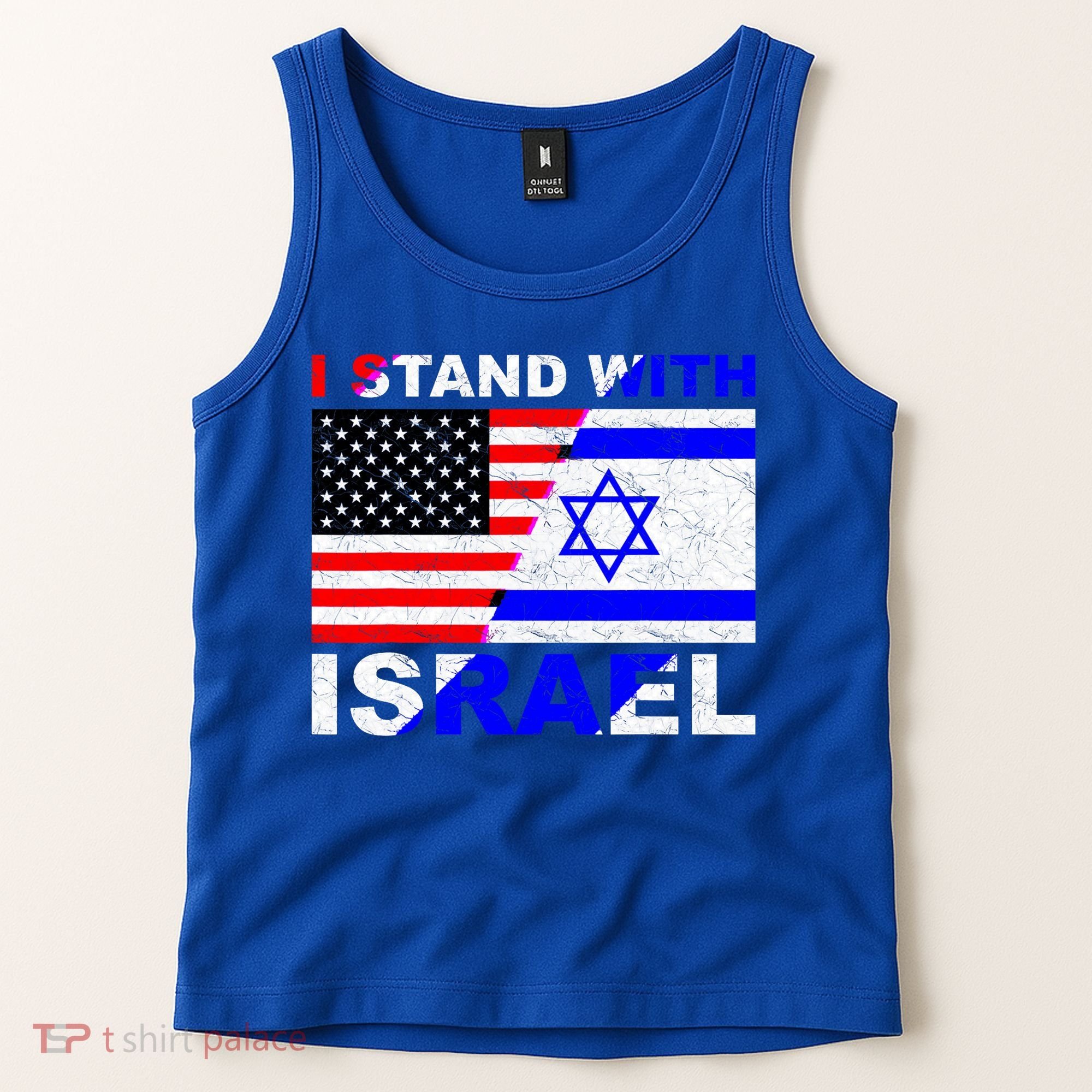 I Stand With Israel Pray For Israel Us Israel Flag Tank Top