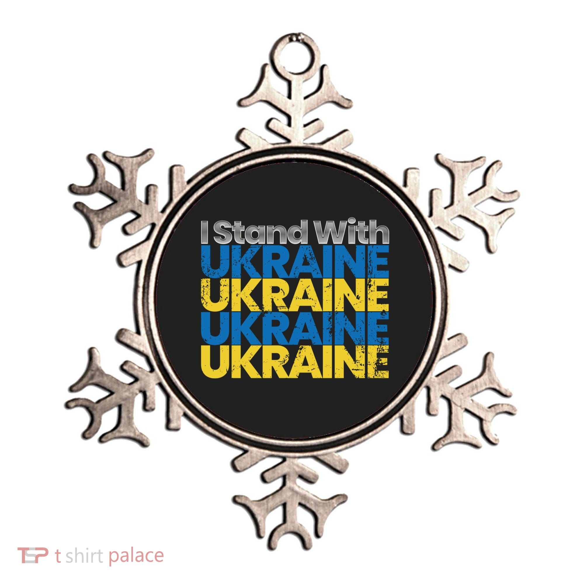 I Stand With Ukraine Ukrainian Flag Ukrainians Gift Ornament