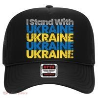 I Stand With Ukraine Ukrainian Flag Ukrainians Gift Hat thumb 0