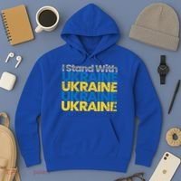 I Stand With Ukraine Ukrainian Flag Ukrainians Gift Hoodie thumb 3