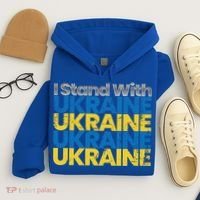 I Stand With Ukraine Ukrainian Flag Ukrainians Gift Hoodie thumb 4