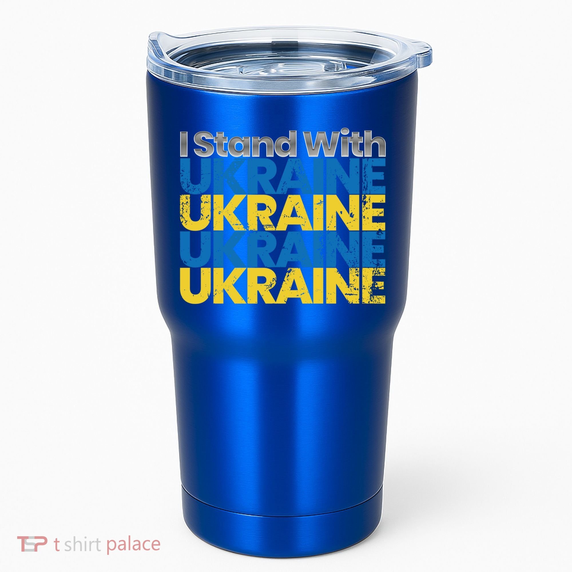 I Stand With Ukraine Ukrainian Flag Ukrainians Gift Tumbler