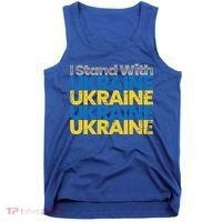 I Stand With Ukraine Ukrainian Flag Ukrainians Gift Tank Top thumb 0