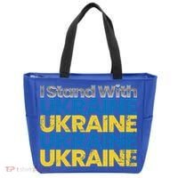 I Stand With Ukraine Ukrainian Flag Ukrainians Gift Tote Bag thumb 0