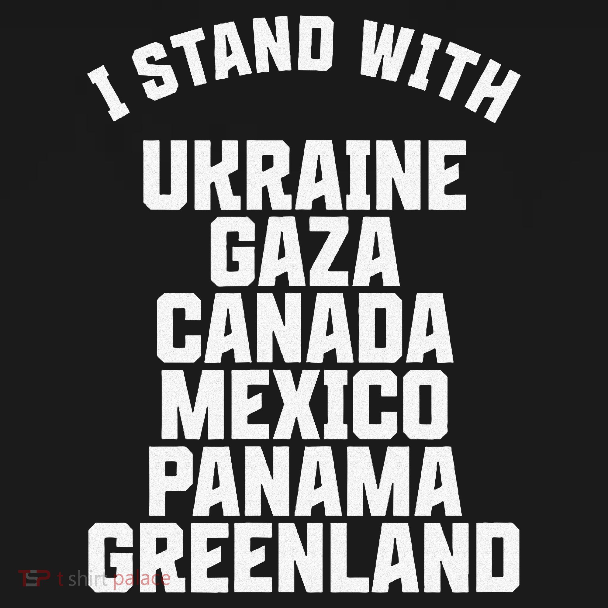 I Stand With Ukraine Gaza Canada Mexico Anti Trump Protest Kids Sweatshirt