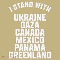 I Stand With Ukraine Gaza Canada Mexico Anti Trump Protest Hoodie thumb 2