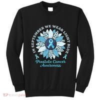 In September We Wear Light Blue Sunflower Prostate Cancer Sweatshirt thumb 0