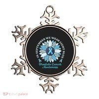 In September We Wear Light Blue Sunflower Prostate Cancer Ornament thumb 0
