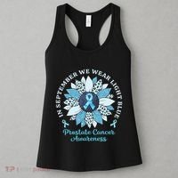 In September We Wear Light Blue Sunflower Prostate Cancer Women's Tank Top thumb 3