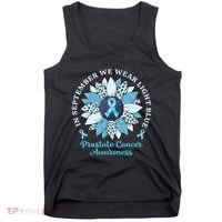 In September We Wear Light Blue Sunflower Prostate Cancer Tank Top thumb 0