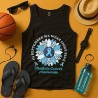 In September We Wear Light Blue Sunflower Prostate Cancer Tank Top thumb 4