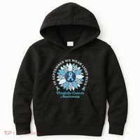 In September We Wear Light Blue Sunflower Prostate Cancer Kids Hoodie thumb 0