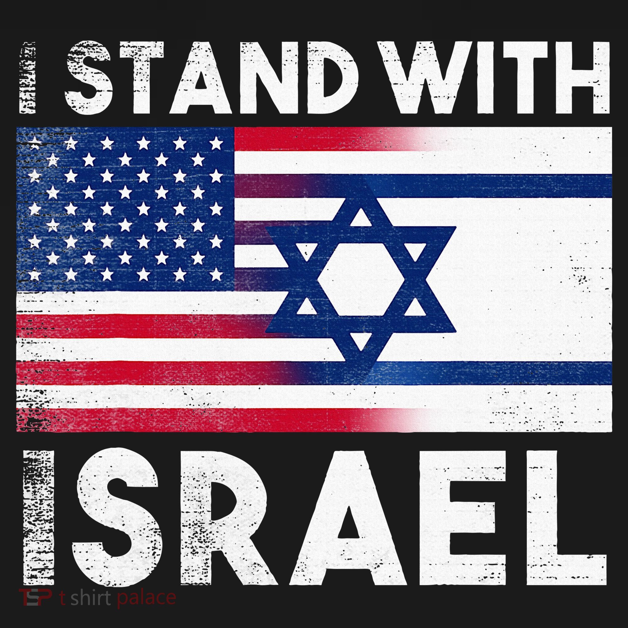 I Stand With Israel Pray For Israel US and Israel Flag Mousepad