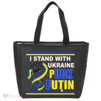I Stand With Ukraine Puck Futin (Putin) Tote Bag thumb 0