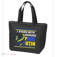 I Stand With Ukraine Puck Futin (Putin) Tote Bag thumb 3
