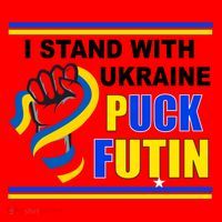 I Stand With Ukraine Puck Futin (Putin) Santa Hat thumb 1