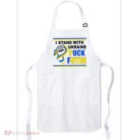 I Stand With Ukraine Puck Futin (Putin) Apron thumb 0