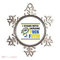 I Stand With Ukraine Puck Futin (Putin) Ornament thumb 0