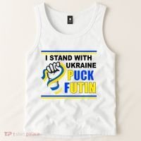 I Stand With Ukraine Puck Futin (Putin) Tank Top thumb 2