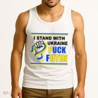 I Stand With Ukraine Puck Futin (Putin) Tank Top thumb 3