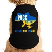 I Stand With Ukraine Puck Futin Doggie Tank thumb 0