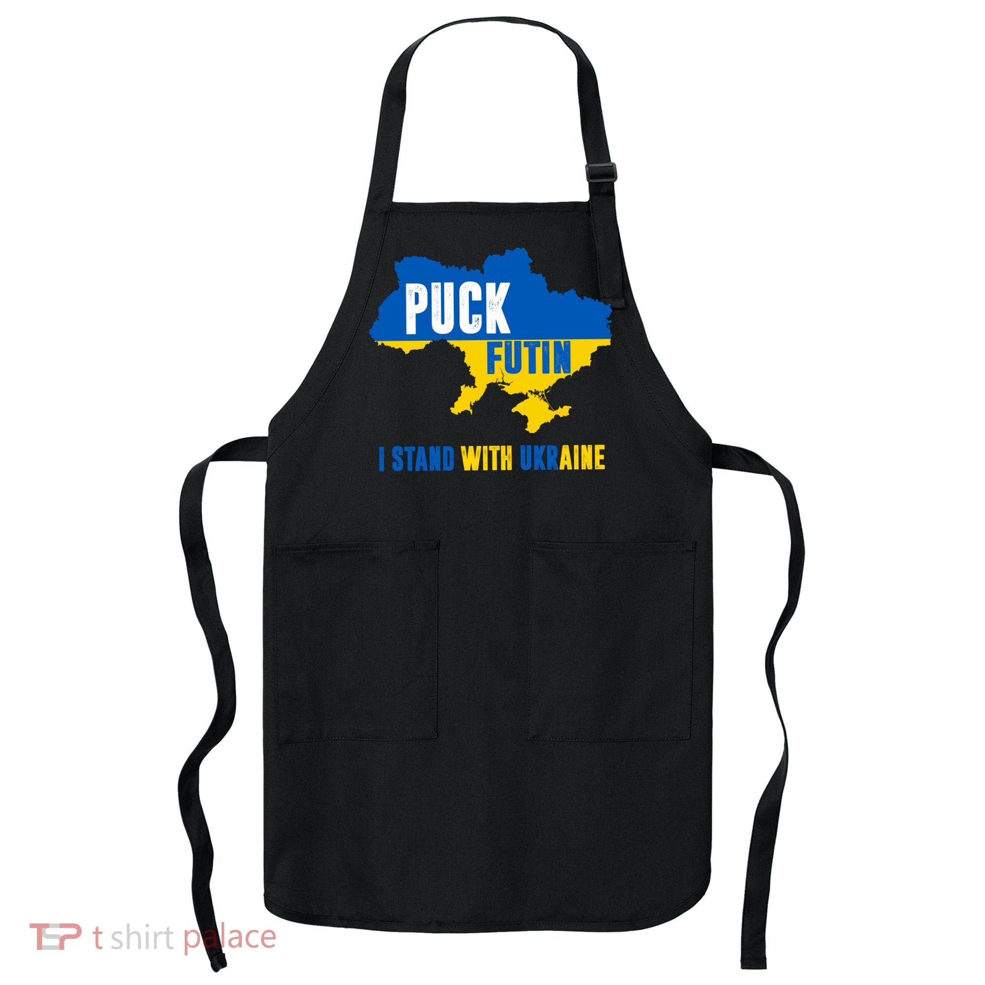 I Stand With Ukraine Puck Futin Apron
