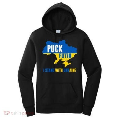 I Stand With Ukraine Puck Futin Women's Hoodie