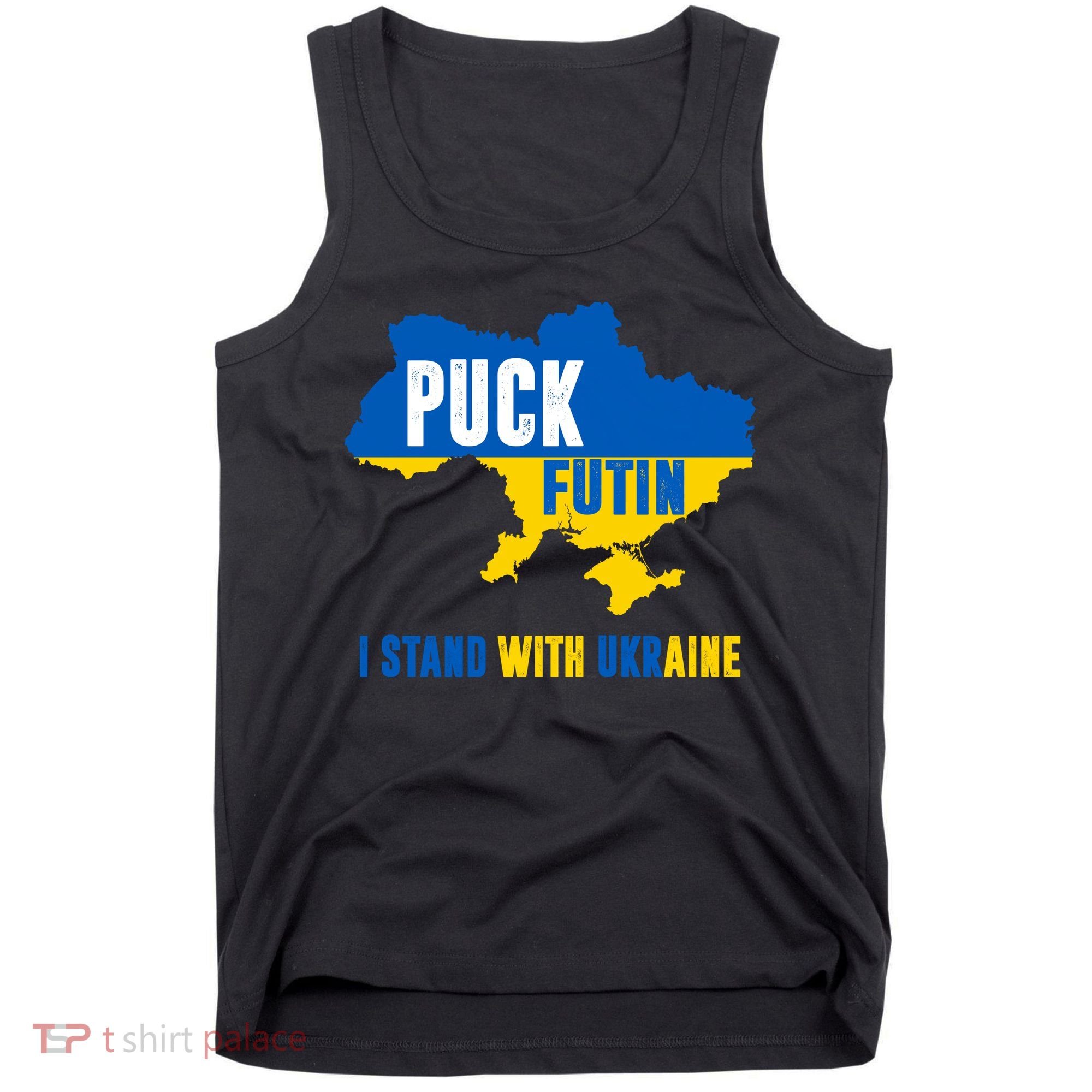I Stand With Ukraine Puck Futin Tank Top