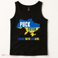 I Stand With Ukraine Puck Futin Tank Top thumb 2