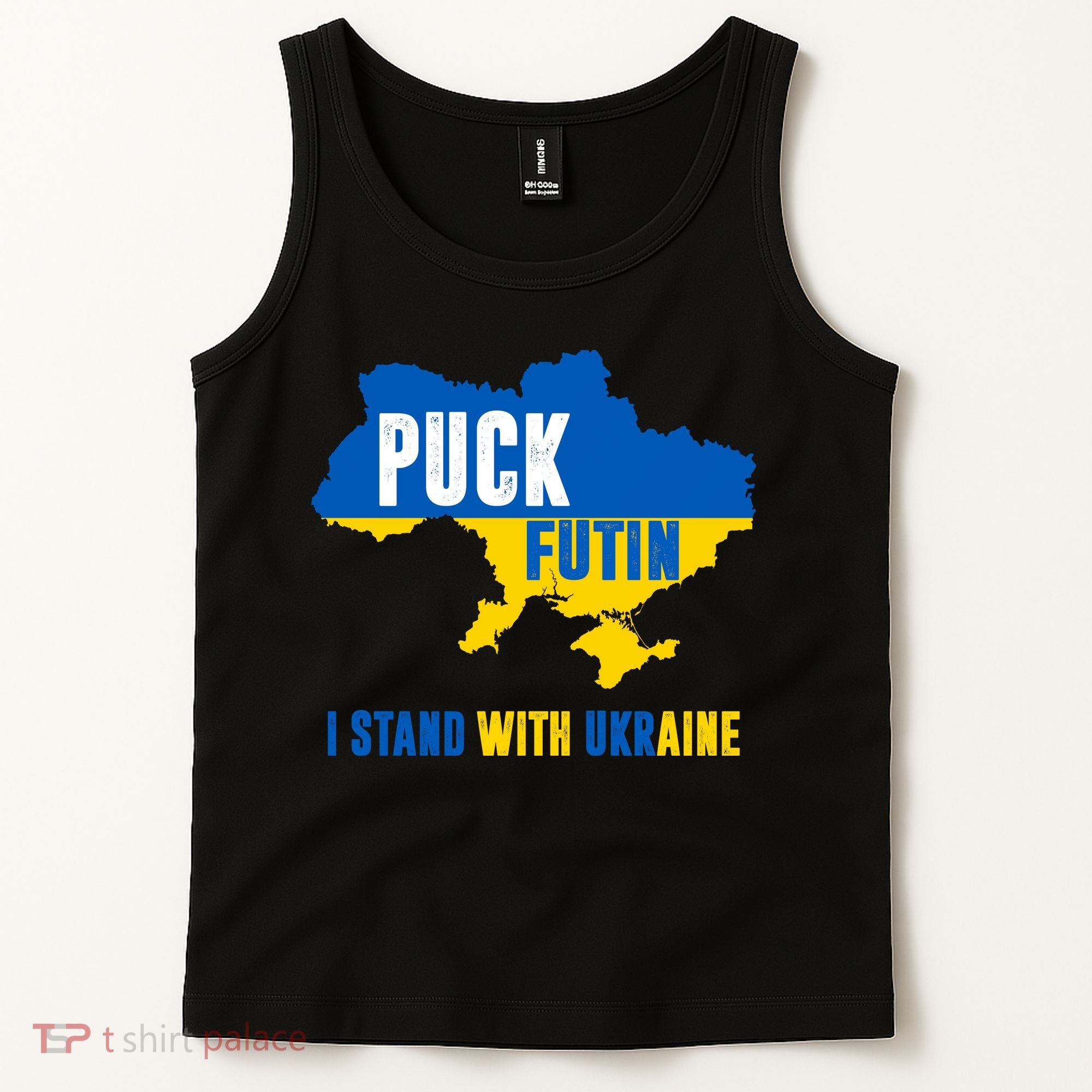 I Stand With Ukraine Puck Futin Tank Top