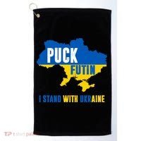 I Stand With Ukraine Puck Futin Golf Towel thumb 0