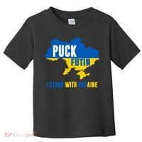 I Stand With Ukraine Puck Futin Toddler T-Shirt thumb 0